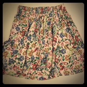 ZARA flower print skirt